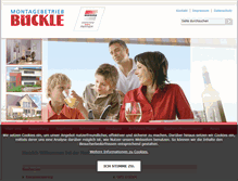 Tablet Screenshot of montagebetrieb-bueckle.de